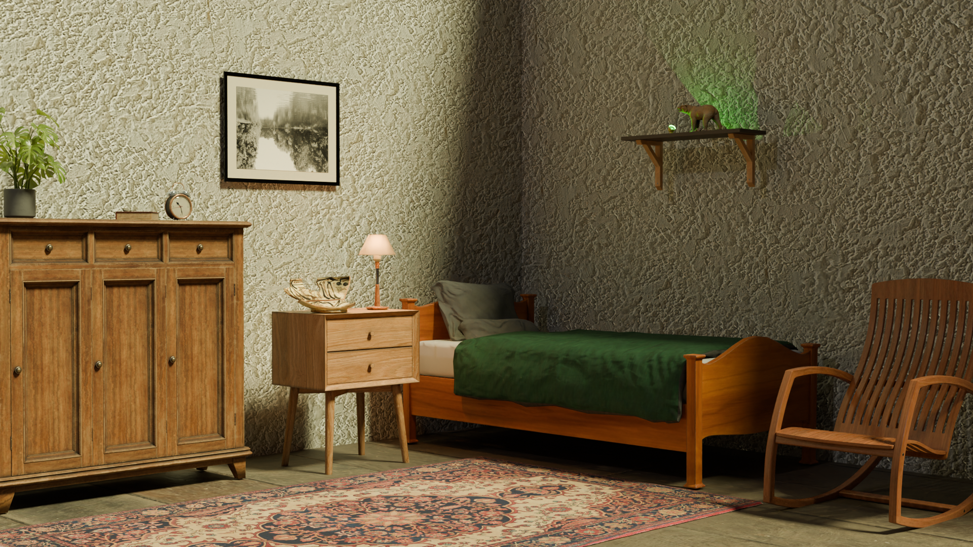 Scena 3D w Blenderze